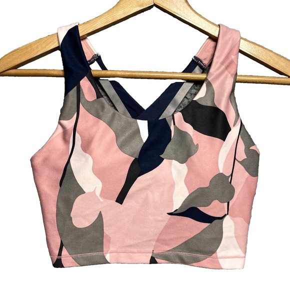 Ellie Other - Ellie Pink Camo Longline Sports Bra For Womens S Wireless Crossback XLB0941A EUC